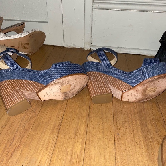Denim Jimmy Choo Wedges - Picture 6 of 9